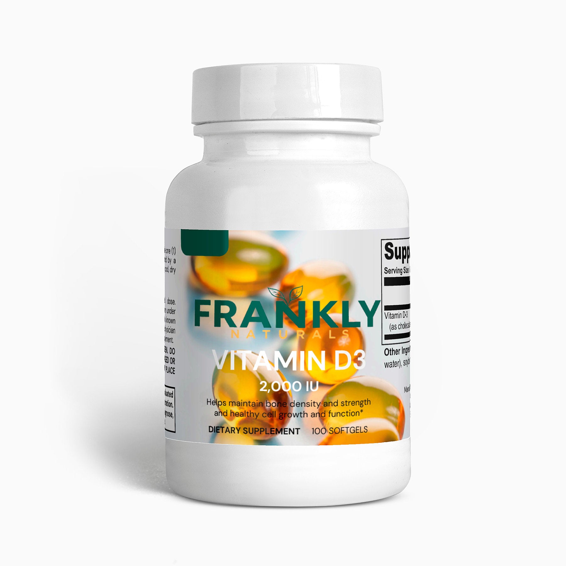 Frankly Naturals- Vitamin D3 2,000 IU