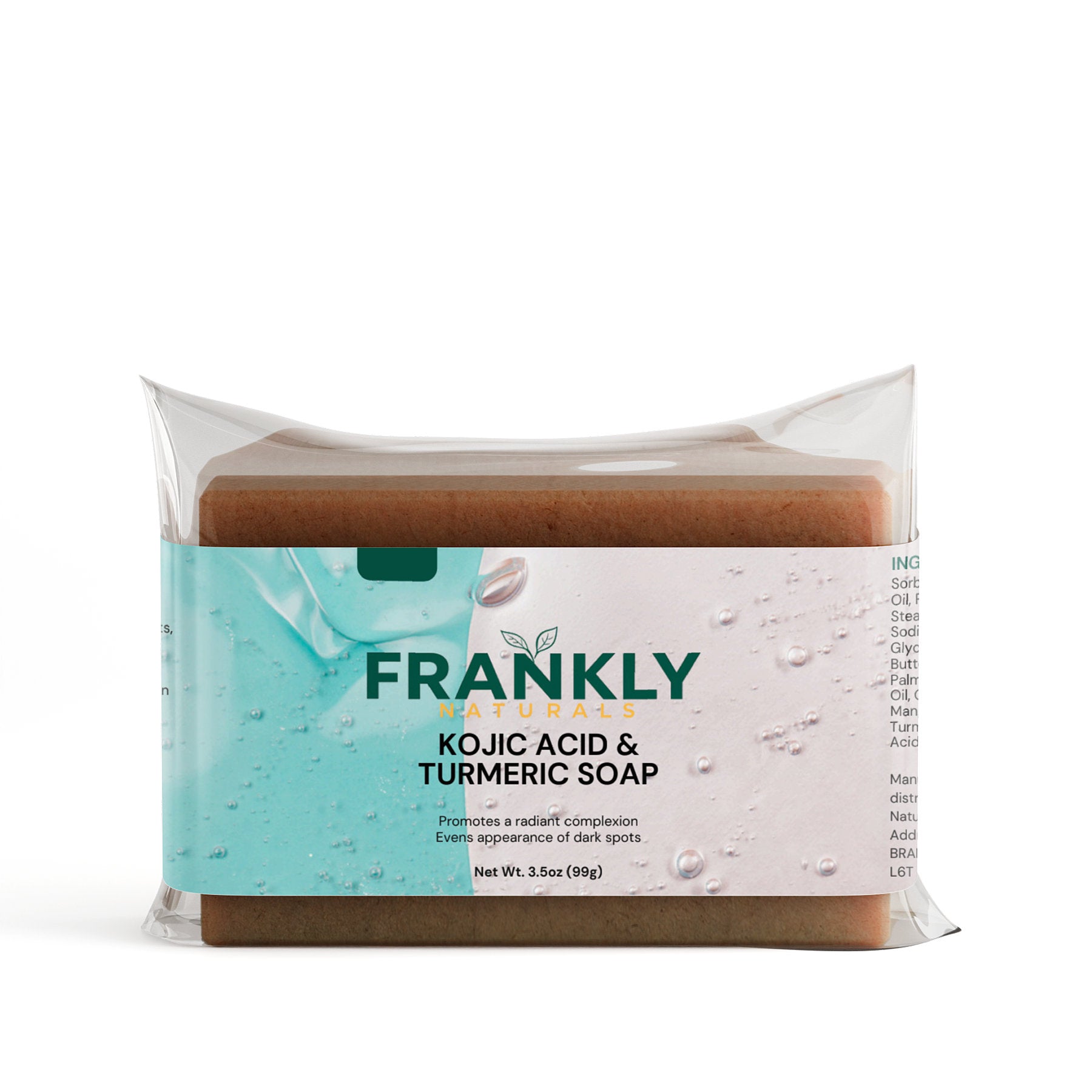 Frankly Naturals- Kojic Acid & Turmeric Soap